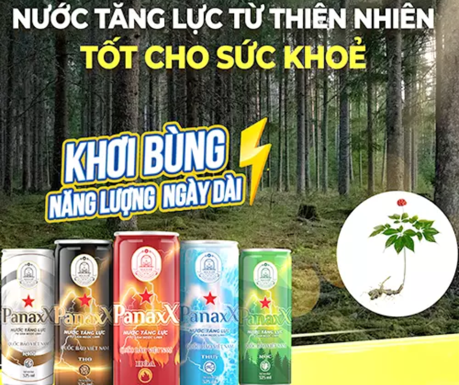 Lợi ích sức khỏe từ nước tăng lực sâm Ngọc Linh PanaxX